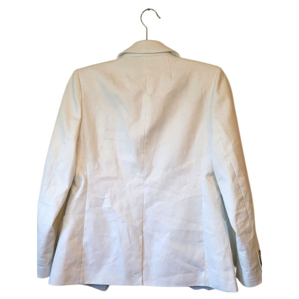 J. Crew Helena White Linen Blazer Women's Size 2 - Picture 2 of 7